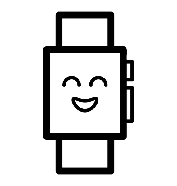 Reloj inteligente Emoticon — Vector de stock