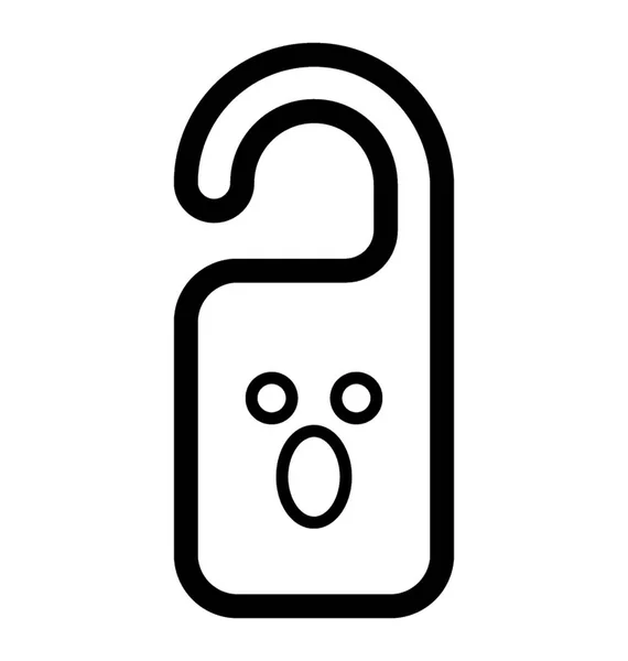 Etykieta drzwi Emoji — Wektor stockowy