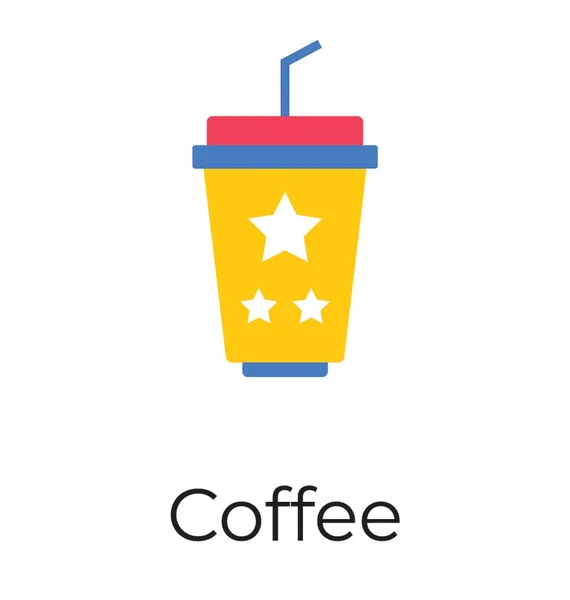 Einweg-Kaffeeglas — Stockvektor
