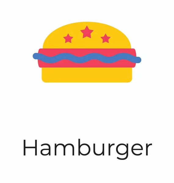 Hamburger Fast Food — Stockvektor