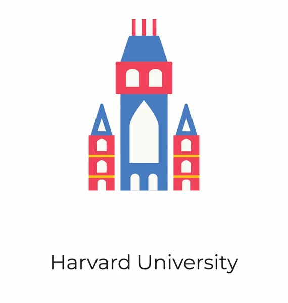 Harvard Üniversitesi Binası — Stok Vektör