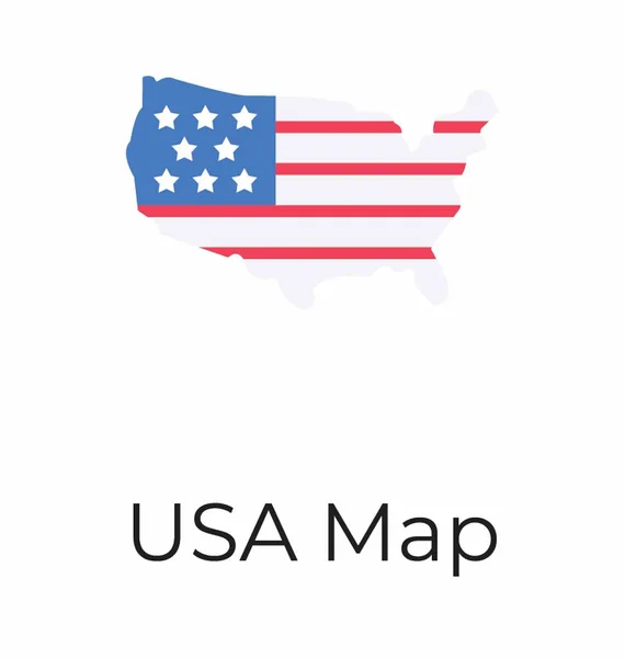Vecteur de carte des États-Unis — Image vectorielle