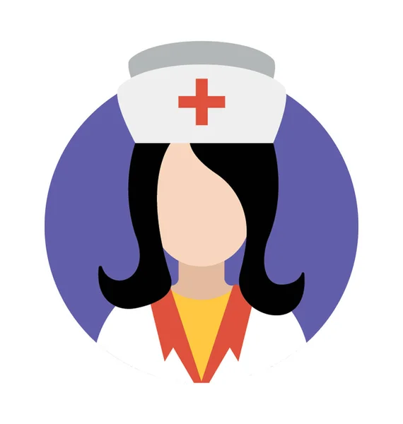 Enfermera médica Avatar — Vector de stock