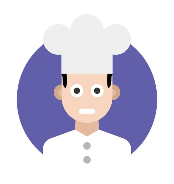 Avatar cocinero profesional — Vector de stock