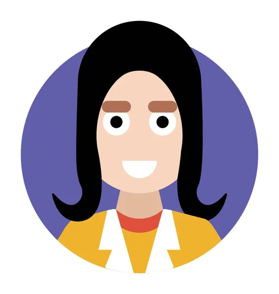 Mujer adulta avatar — Vector de stock