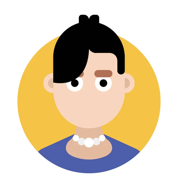 Chica elegante Avatar — Vector de stock