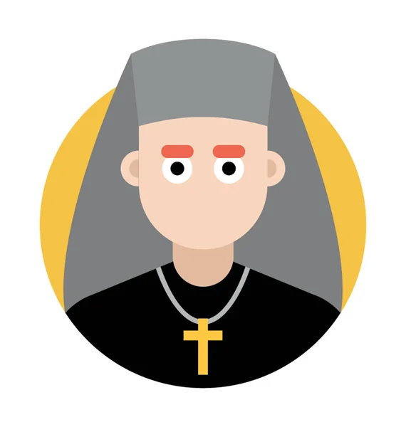 Madre cristiana Avatar — Vector de stock