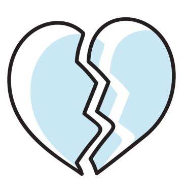 kırık kalp simgesi