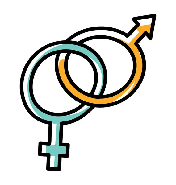 Symbol pohlaví pohlaví — Stockový vektor
