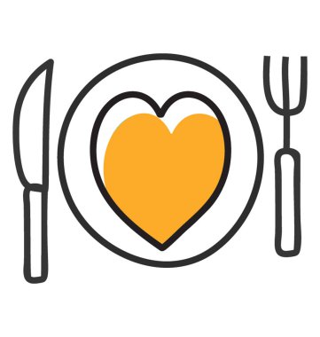 Romantik akşam yemeği vektör