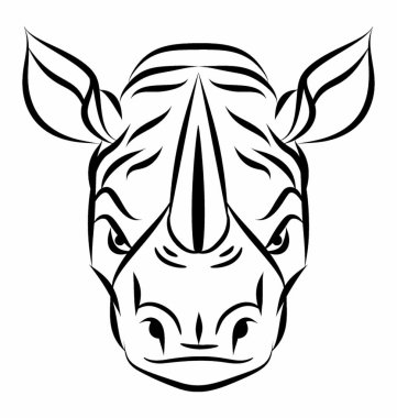 Rhino maskot kafası