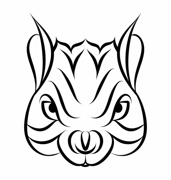 Mascotte d'écureuil Head — Image vectorielle