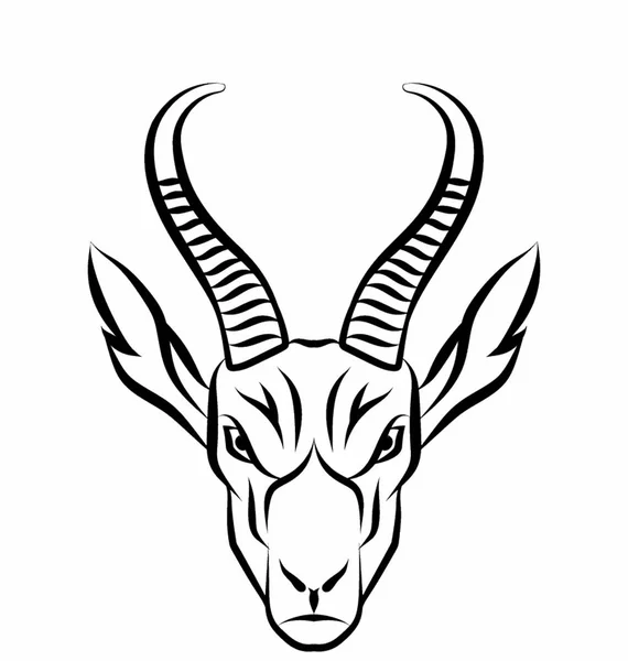Mascotte de chèvre Head — Image vectorielle
