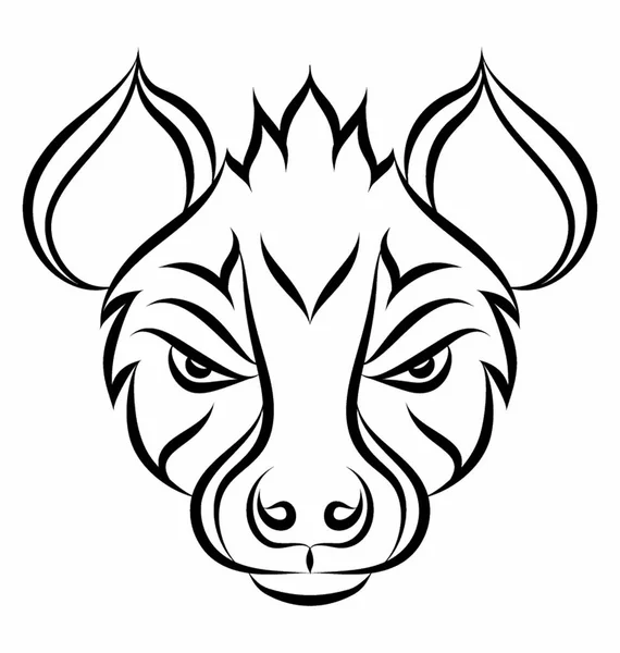 Hyena Mascot Head — Stock Vector