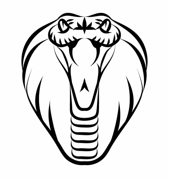 Snake Mascot Head — Stock Vector