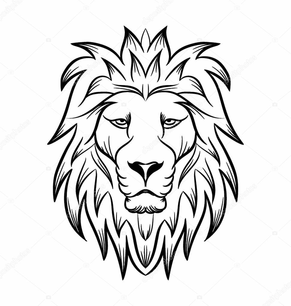 Lion Mascot Face