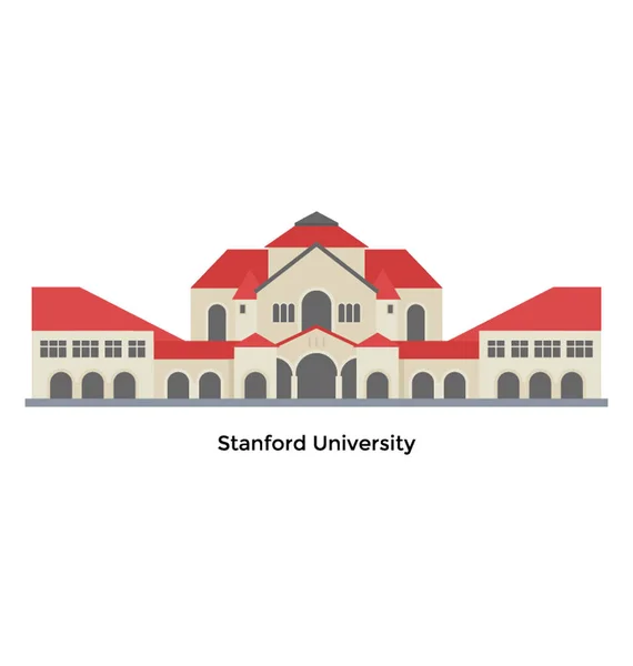 Stanford Üniversitesi Mimarlık — Stok Vektör