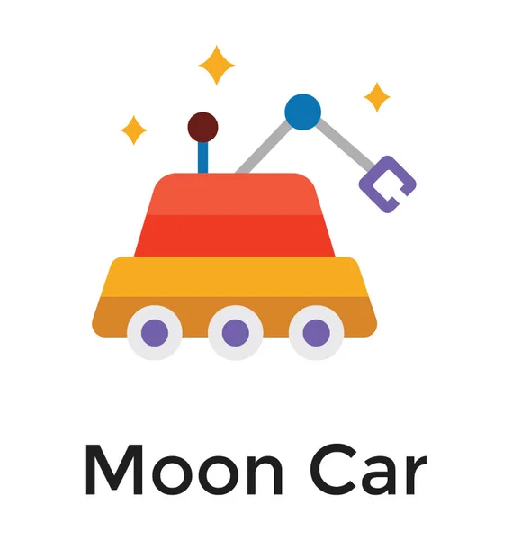Automobil měsíčního robota — Stockový vektor