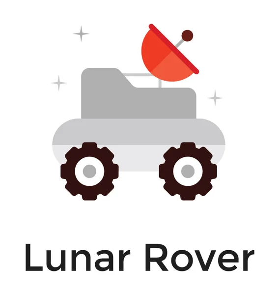 Lunar Space Rover — Stock Vector