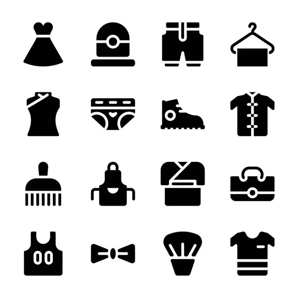 Iconos de accesorios de moda — Archivo Imágenes Vectoriales