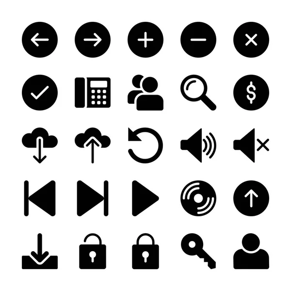 Interface Icons Pack — Stockvektor