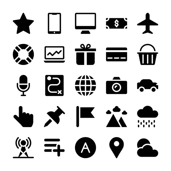 Paquete de iconos de interfaz — Vector de stock