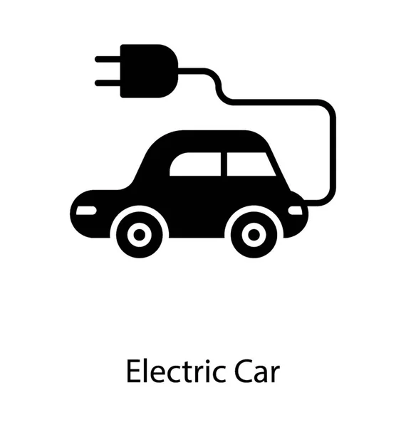 Opladen elektrische auto — Stockvector