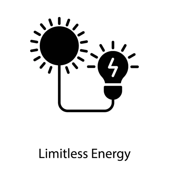 Zonne-energie lamp — Stockvector