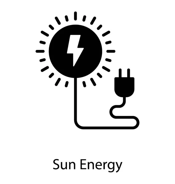 Sol energi El — Stock vektor