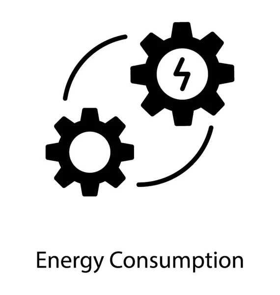 Energieverbrauchsvektor — Stockvektor