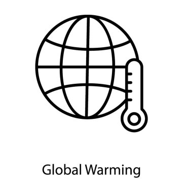 küresel ısınma vektör