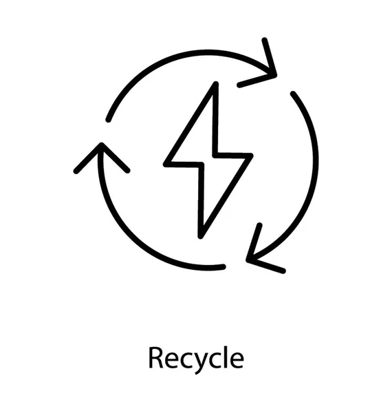 Koncepce recyklace energie — Stockový vektor