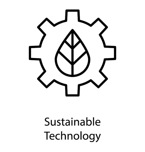 Vector de tecnología sostenible — Archivo Imágenes Vectoriales