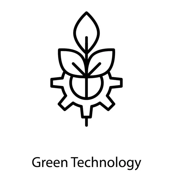 Vetor de tecnologia verde — Vetor de Stock
