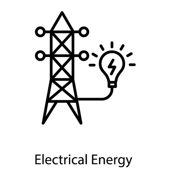 Elektrischer Polvektor — Stockvektor