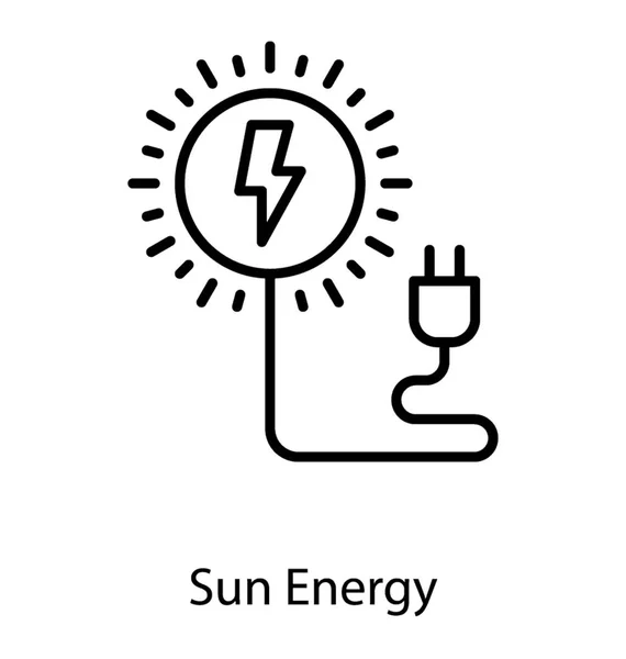 Energia solar Eletricidade —  Vetores de Stock