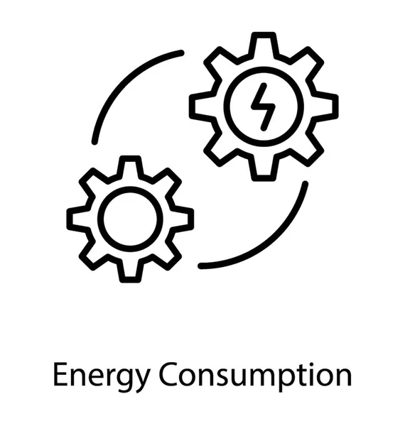 Wektor zużycie energii — Wektor stockowy