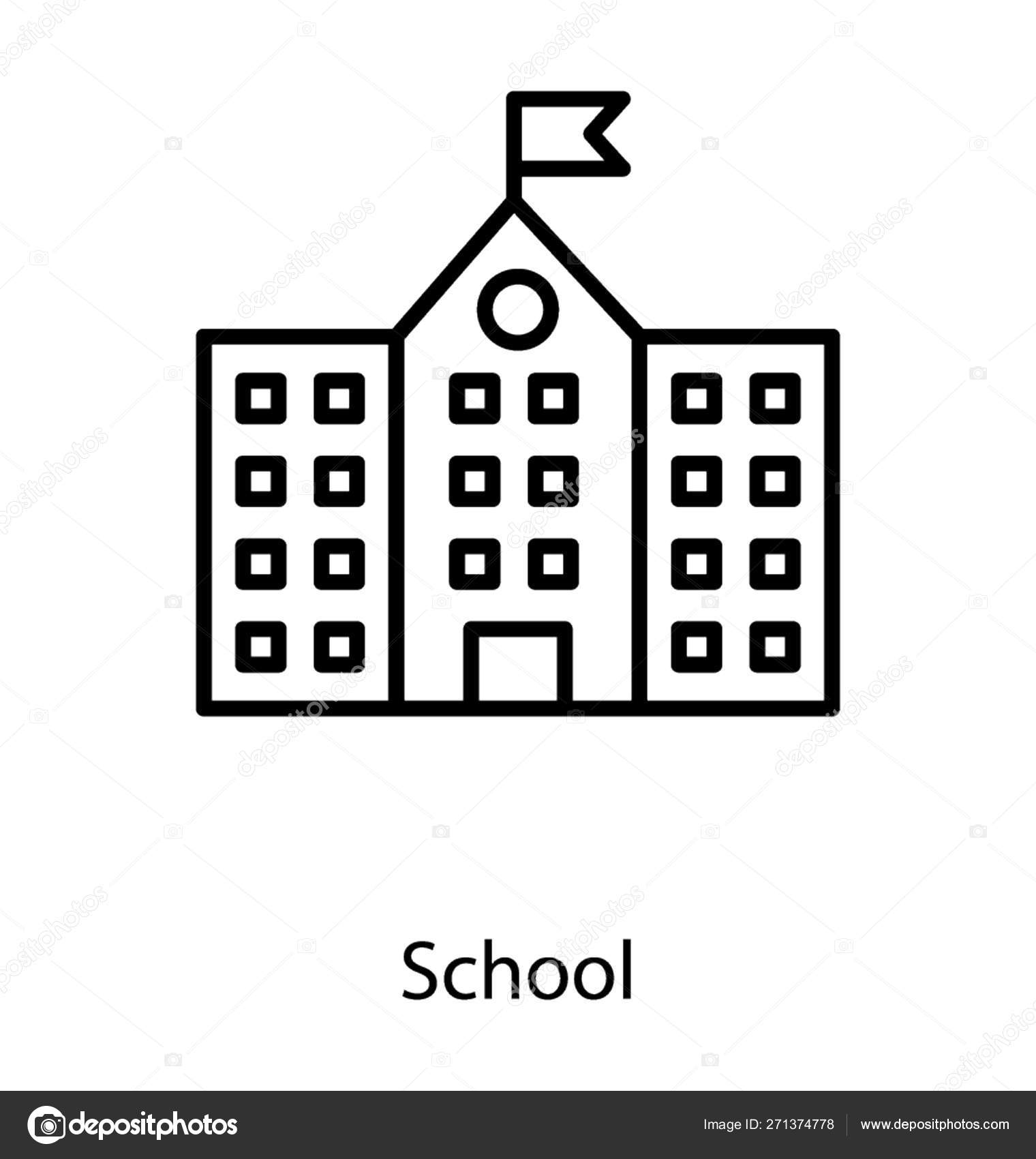 Escuela Edificio Académico Vector de stock #271374778 de ©vectorspoint, image size:1520x1700