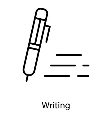 Yazı kalemi vektörü