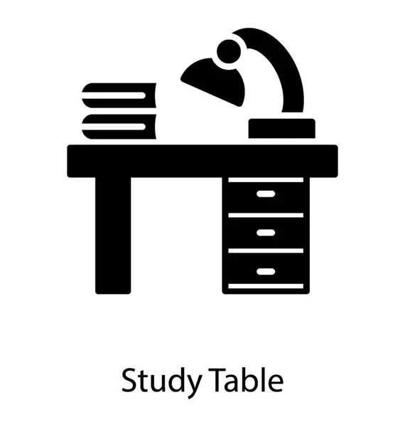 Study Table Vector — Stock Vector