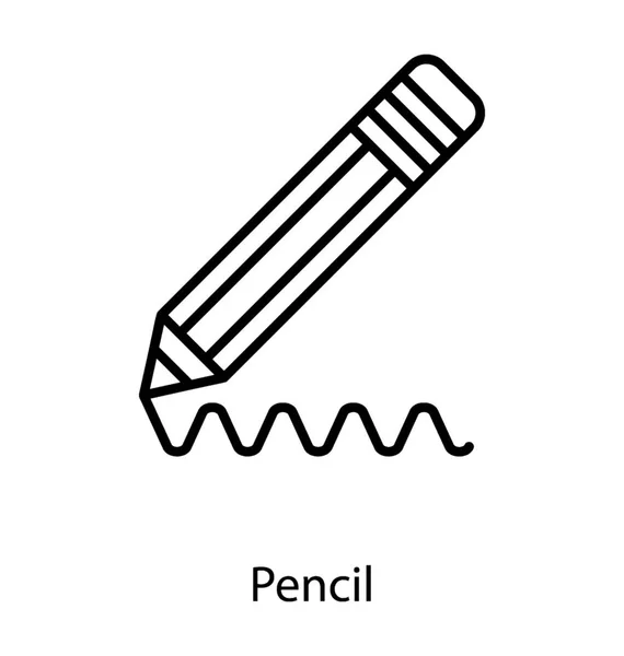 Vector de lápiz de escritura — Vector de stock