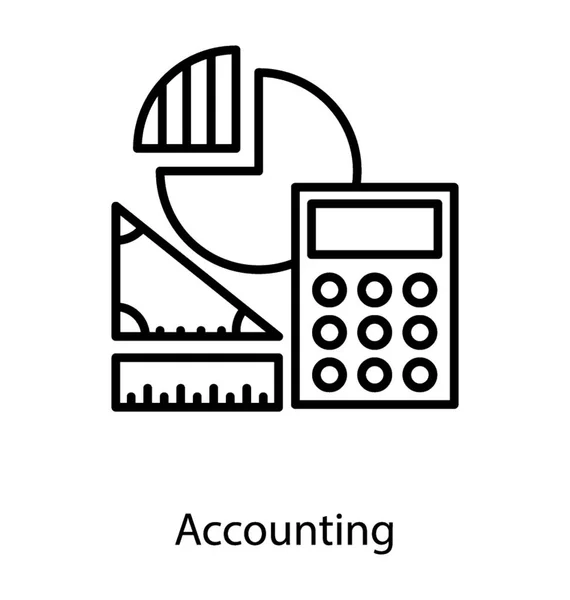 Outil de comptabilité vecteur — Image vectorielle