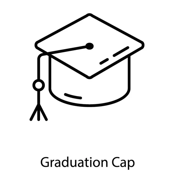Afstuderen academische Cap — Stockvector