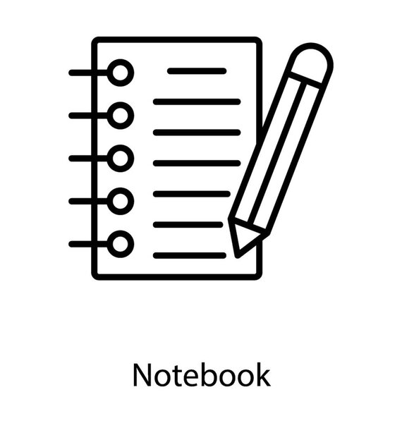 Notepad With Pencil