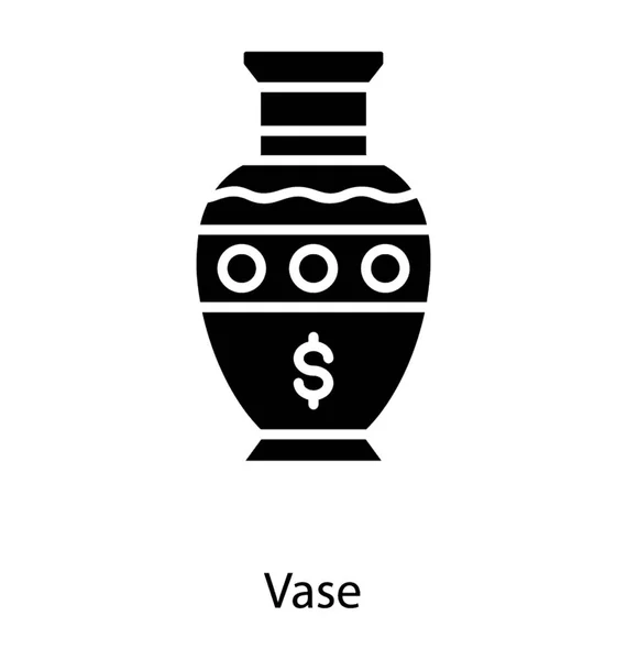 Pot Vas Dekoratif - Stok Vektor