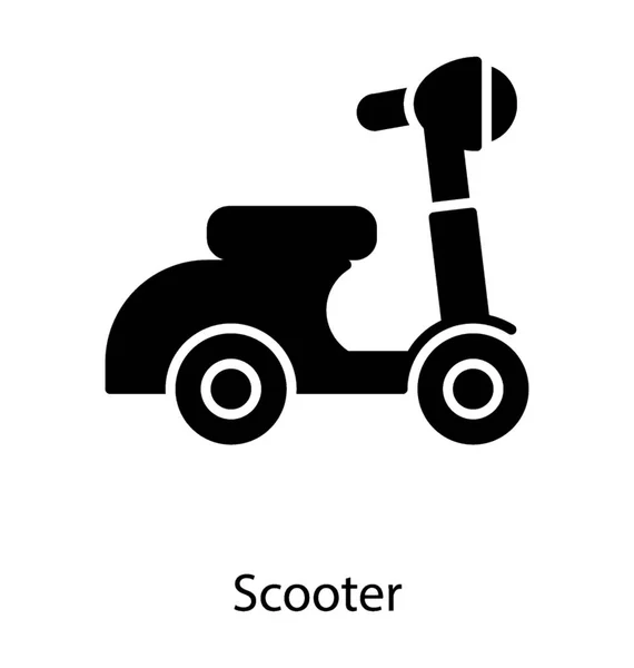 Vetor da bicicleta do scooter — Vetor de Stock