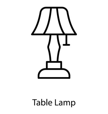 Masa lambası vektörü