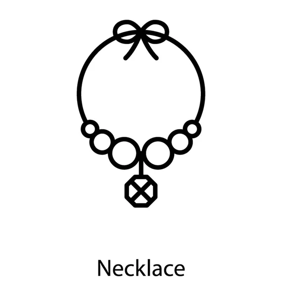 Necklace Jewellery Vector — Stock Vector