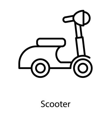 Scooter bisiklet vektör
