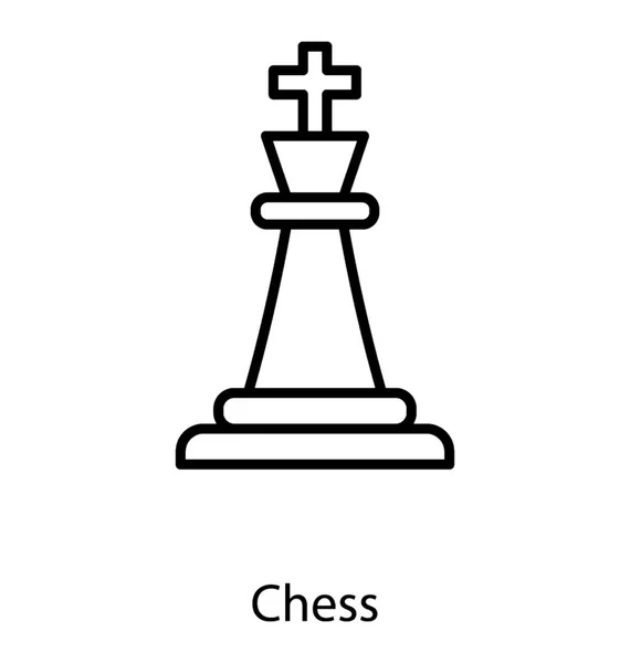 Schachfigur-Vektor — Stockvektor